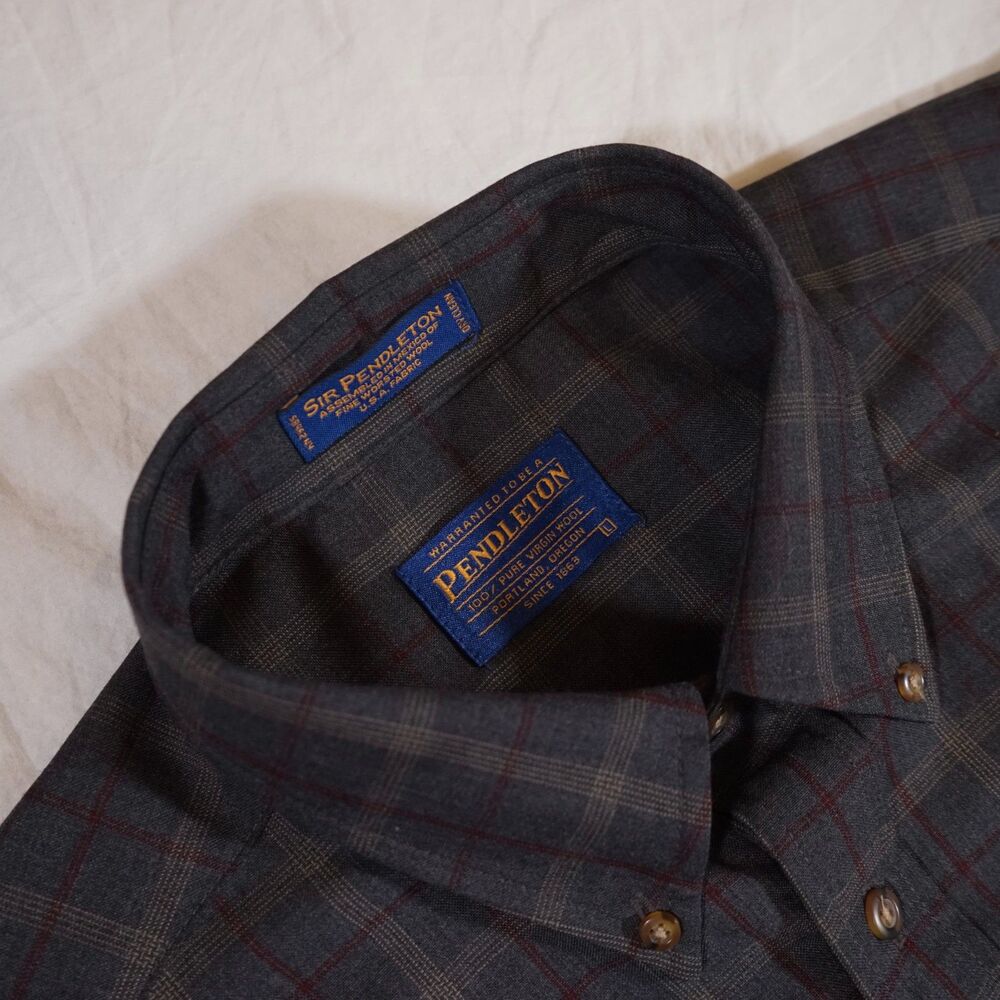 Pendleton Sir Pendleton Button Up Shirt Pure Wool… - image 4